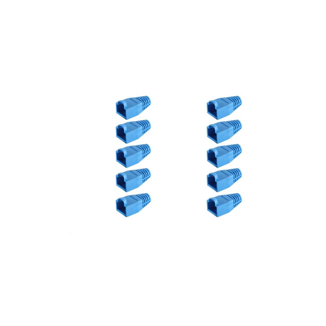 Knickschutztülle für RJ 45 Stecker, blau VE10