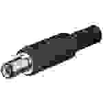 goobay DcStecker mit Knickschutz Bohrung 2,1 x 5,5 mm Schaftlänge 9,0 mm schwarz (Bulk)