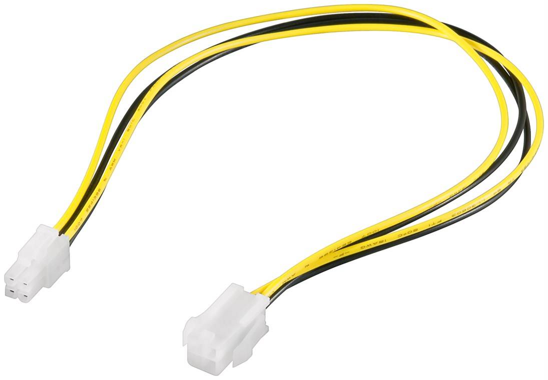 Wentronic goobay - Spannungsversorgungs-Verlängerungskabel - Netzstecker P4 (W)