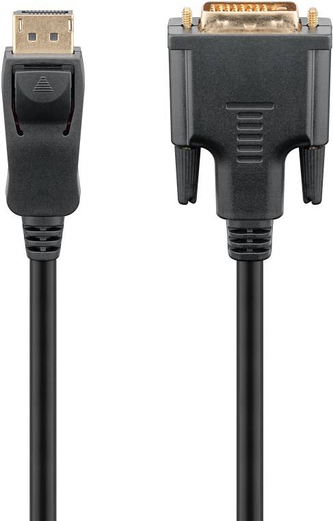 goobay DisplayPort/DVI D Adapterkabel 1,2 schwarz 3 m