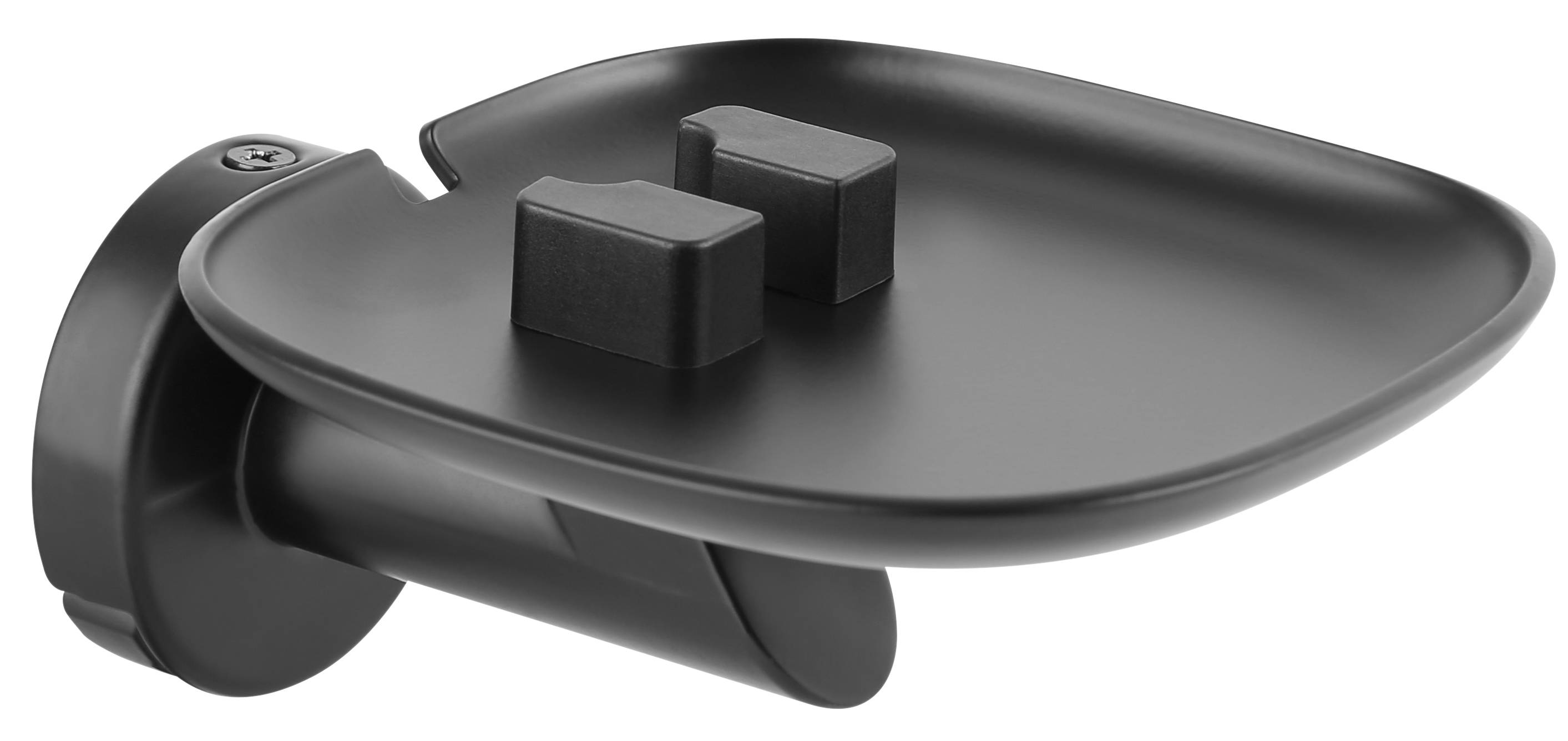 My Wall 2 Wandhalter für SONOS ONE und Play:1 Lautsprecher Belastung: 3 kg, schnelle und einfache Installation, Inhalt: 2 Stück, schwarz