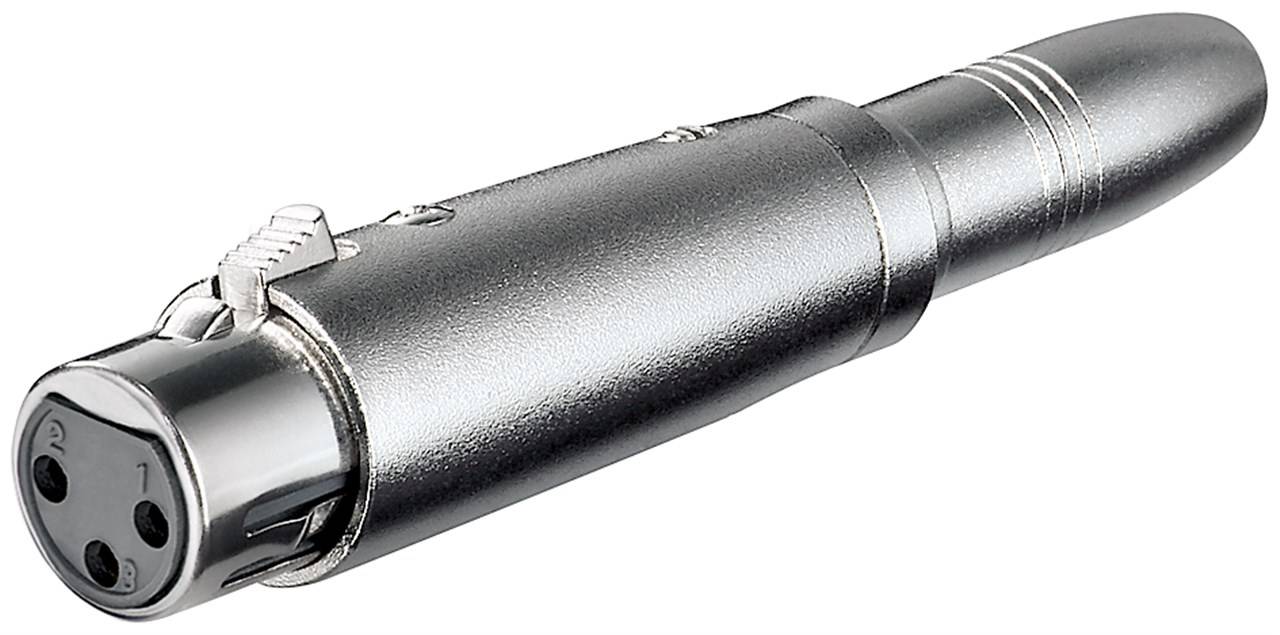 GOOBAY XLR-Adapter, XLR-Kupplung/Klinkenkupplung 6,3 mm mono