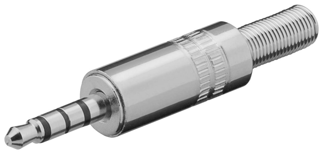 Goobay 3.5mm Plug - 3.5mm M - Silber - Metall - 1 Stück(e)Klinkenstecker