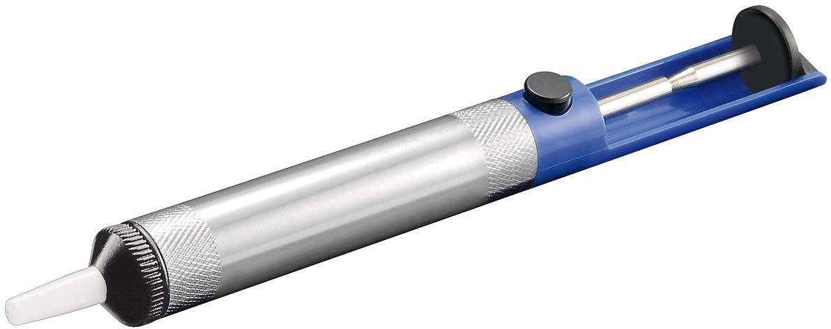 Goobay 51200 Entlötpumpe zum Entlöten & Lötabsaugung antistatische Lötpumpe Entlötsaugpumpe als Lötzinn Entferner Pumpe