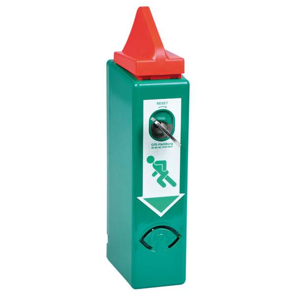 EH-Türwächter mit Voralarm-Modul für Panikstange, EN 179, grün DIN EN 179