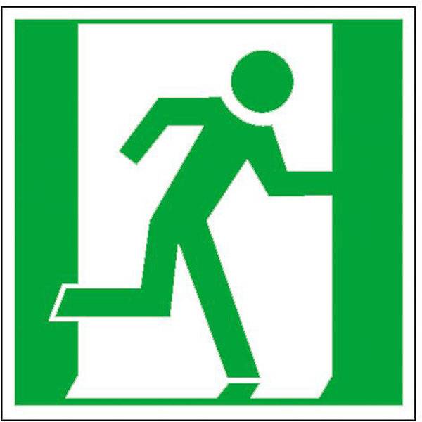 Fluchtwegsymbol Bodenmarkierung rechtsweisend, Safety Marking HI 150