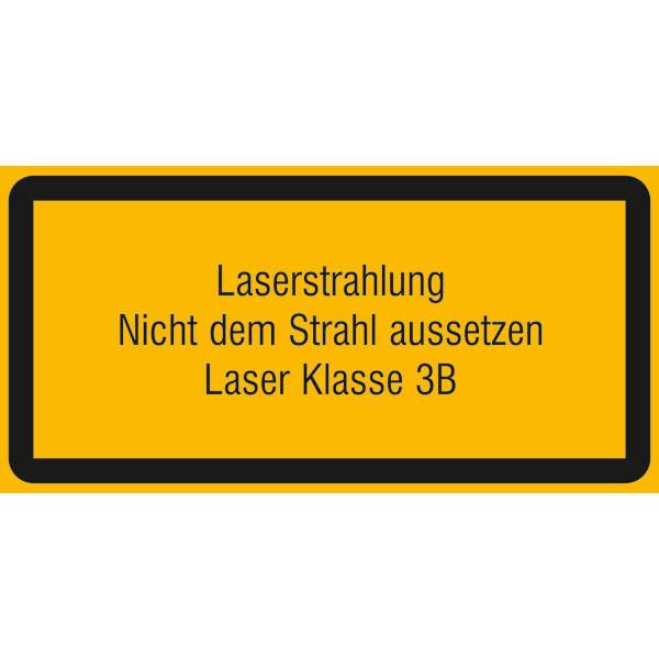 Laserkennzeichnung Laserstrahlung Nicht dem Warnschild, selbstkl,10,50x5,20cm
