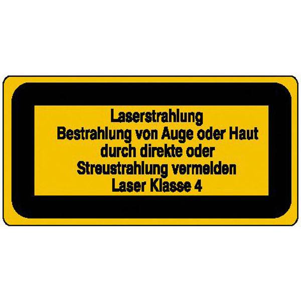 Laserstrahl. Bestrahlung von Auge oder Laserkennzeichnung, selbstkl.14,80x7,40cm