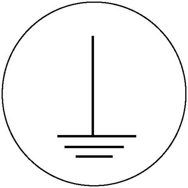 Kennzeichnung an Betriebsmitteln auf Bogen Erde,Folienetiketten,gestanzt,3,15cm