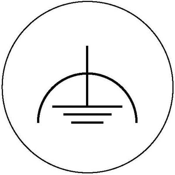 Kennzeichnung an Betriebsmitteln Bogen Fremdspannungs, Folienetik,gest,3,15cm