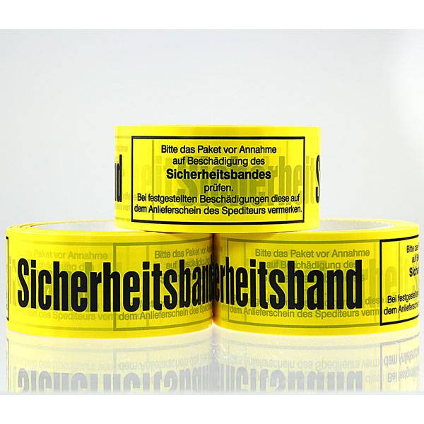 Packband Sicherungsband, gelb, 66m x 50mm