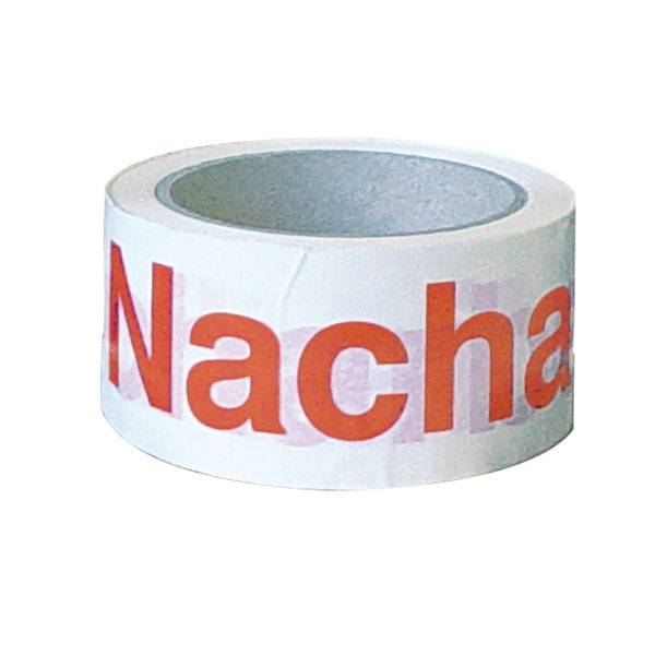 Nacharbeit Klebebänder auf Rolle weiß/orange, PVC-Folie, 66 mx5 cm