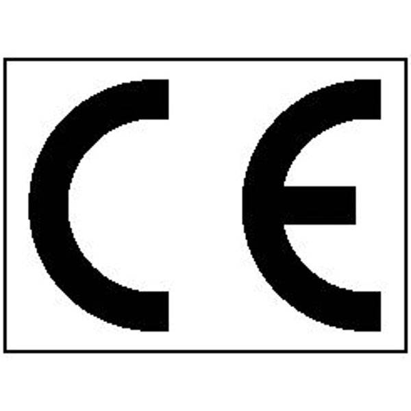 CE-Kennzeichnung, 8 Stück auf Bogen Text: CE, Folienetik, gestanzt,4,80x3,50cm