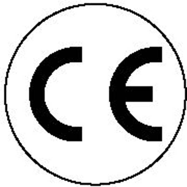 CE-Kennzeichnung, 40 Stück auf Bogen Text: CE, Folienetik, gestanzt, 1,50cm