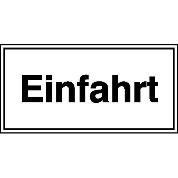 Hinweisschild für Einfahrten Einfahrt, Alu geprägt, Größe 30x15 cm