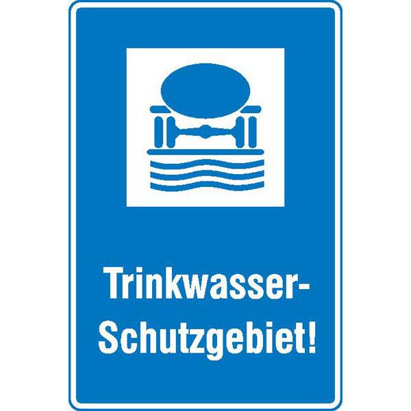 Trinkwasser-Schutzgebiet!Hinweisschild für Wald- und Freizeitanlagen,Alu,40x60cm