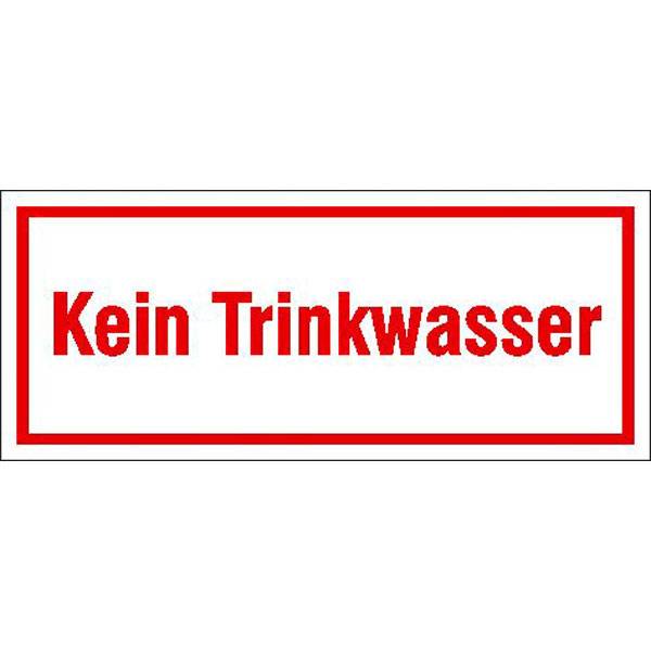 Kein Trinkwasser Hinweisschild Betriebskennzeichnung,Alu geprägt,Größe 12,50x6cm