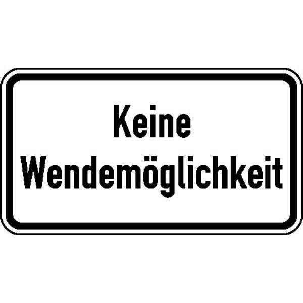 Keine Wendemöglichkeit, Verkehrsschild StVO, Nr. 2024, 60x33 cm