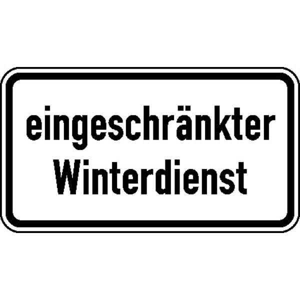 eingeschränkter Winterdienst, Verkehrsschild StVO, Nr. 2025, 42x23cm