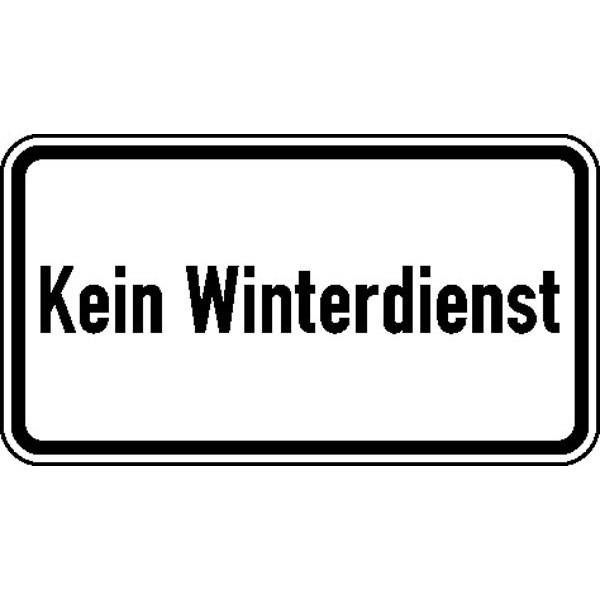 Kein Winterdienst, Verkehrsschild StVO, Nr. 2026, 42x23,1 cm