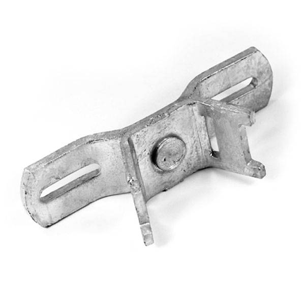 Schilderzubehör, Bandschelle 107, genietet, Lochabstand 70 mm