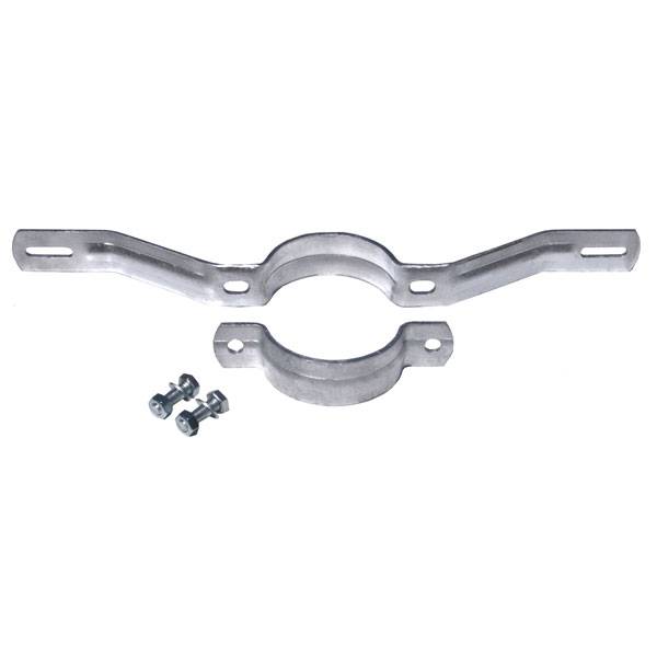 Rohrschelle,feuerverz Stahl Lochabstand:350mm, für Rohrpfosten 7,6cm¥