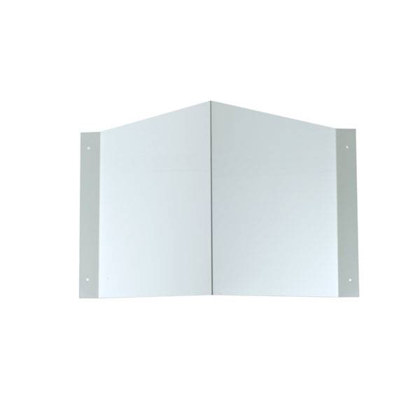 Winkelschild, zur Wandmontage für Folienschilder, Alu langn., 25,7x15x10,5 cm