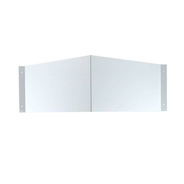 Winkelschild, zur Wandmontage für Folienschilder Alu langn., 46,5x14,8x20,5 cm