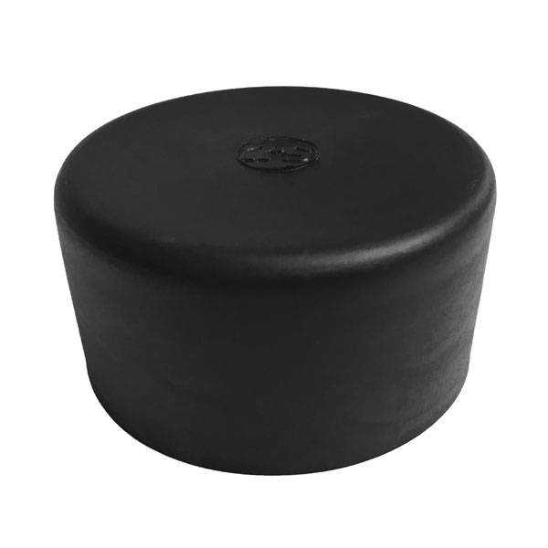 Abschlusskappe für Rohrpfosten, Farbe: schwarz, Rohr-ø: 7,6 cm