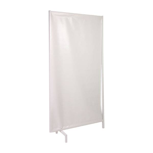 Bettschirm,zur Ausstatt. v. Sanitätsräumen,Vierkant-Stahlrohr,Bezug PVC weiß, abnehmbar,Gr. 185x95cm