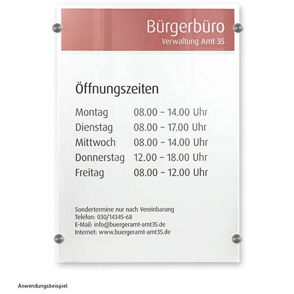 Türschild CRYSTAL SIGN