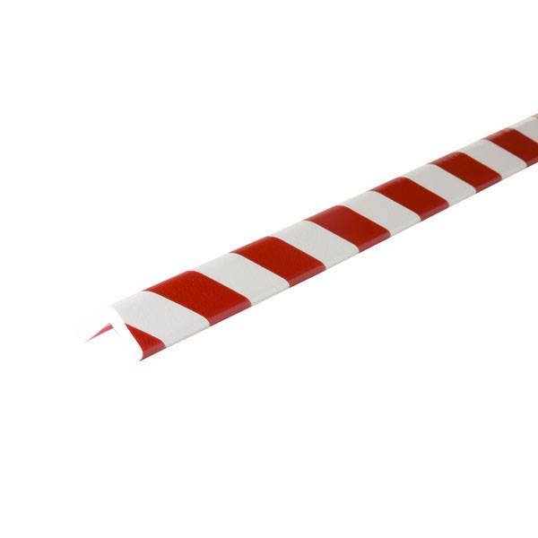 Schutzprofile, Kantenschutz Typ E, rot/weiss, 100x2,6x2,6cm