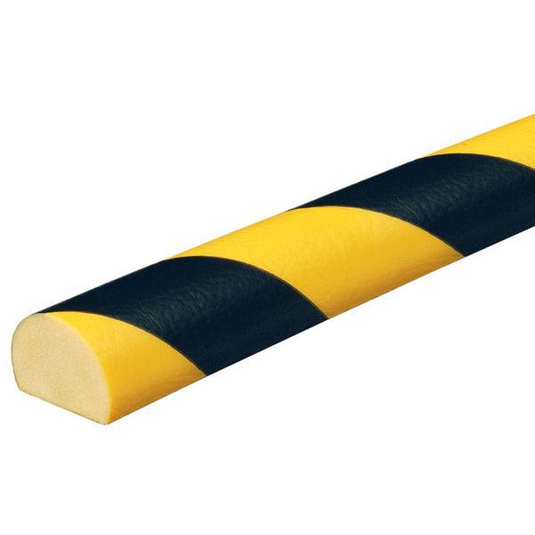 Schutzprofile, Flächenschutz Kreis 40/30 Typ C, gelb/schwarz, 500x4x3cm