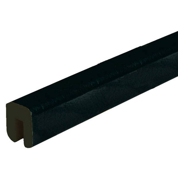 Schutzprofile, Profilschutz Viereck Typ G, schwarz, 100x2,6x3 cm