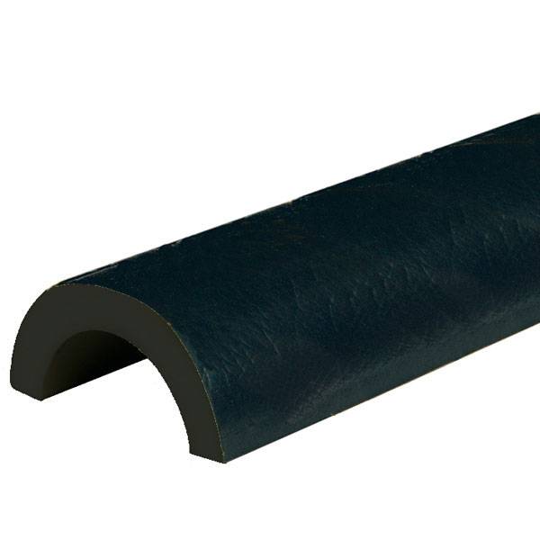 Schutzprofile Typ R50 für Rohr-Durchmesser 40-60 mm, schwarz, 100x7x3,5 cm