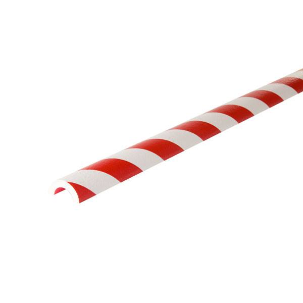 Schutzprofile Typ R50 für Rohr-Durchmesser 40-60 mm, rot/weiss, 100x7x3,5 cm