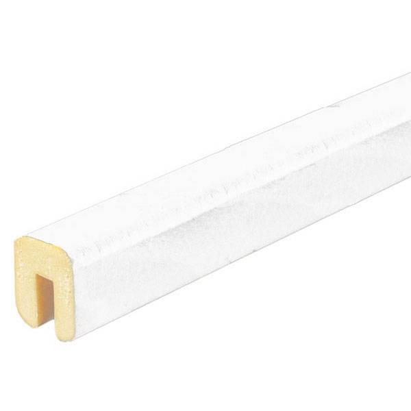 Schutzprofile, Profilschutz Viereck Typ G, weiss, 100x2,6x3 cm