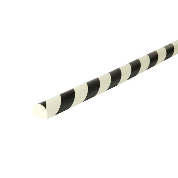 Schutzprofile, Flächenschutz Kreis 40/30 Typ C, nachleuchtend/schwarz, 100x4x3cm