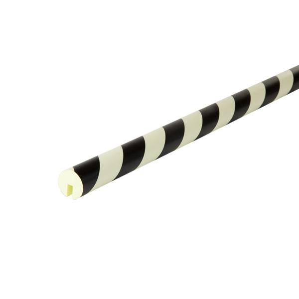 Schutzprofile, Profilschutz Kreis Typ B, schwarz/nachleuchtend, 100x4x4cm