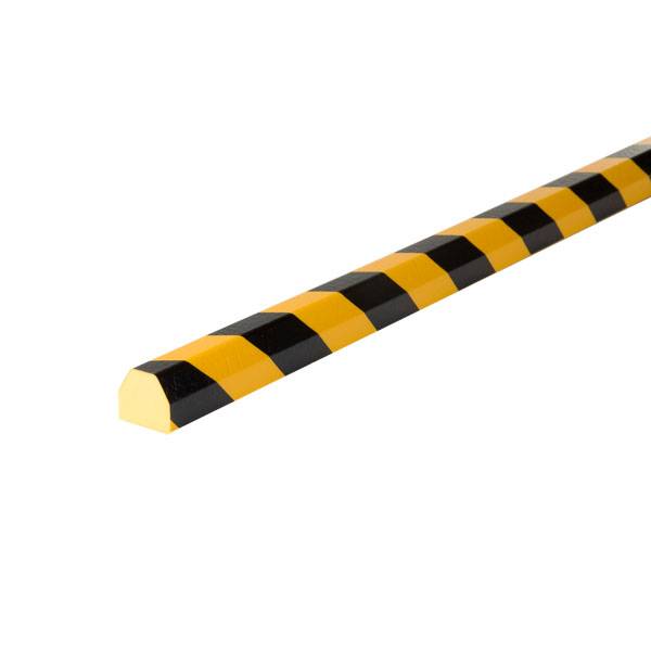 Kantenschutz Warn- und Schutzprofile, Flächenschutz Trapez Typ CC, gelb/schwarz, 500x4,1x3,6cm
