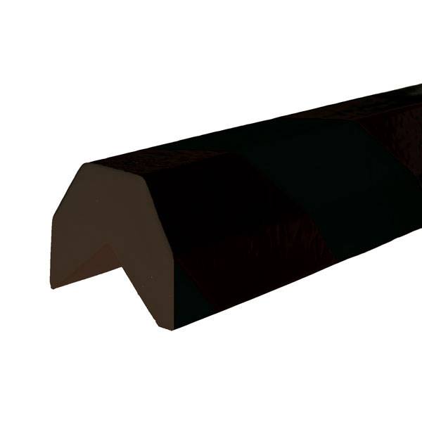 Warn- und Schutzprofile, Kantenschutz Trapez Typ AA, schwarz, 100x4,1x3,6cm