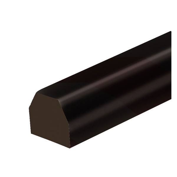 Kantenschutz Warn- und Schutzprofile, Flächenschutz Trapez Typ CC, schwarz, 100x4,1x3,6cm