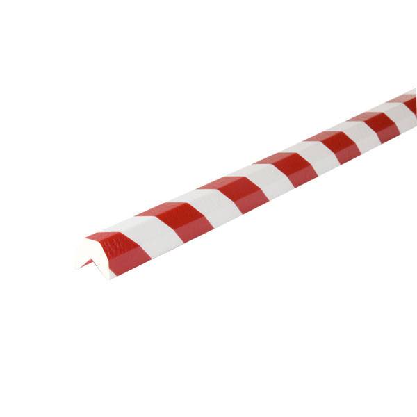 Warn- und Schutzprofile, Kantenschutz Trapez Typ AA, rot/weiss, 100x4,1x3,6cm