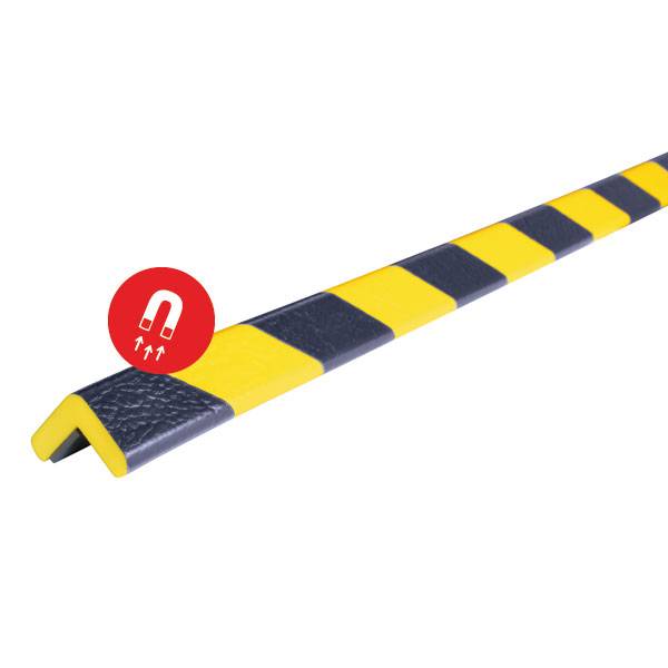 SHG Knuffi Kantenschutz Typ E, gelb/schwarz, 100,0 x 2,6 x 2,6 cm