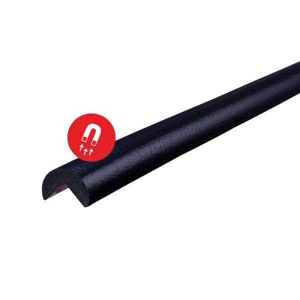 SHG Knuffi Kantenschutz Typ A schwarz, magnetisch, 100 x 4,0 cm