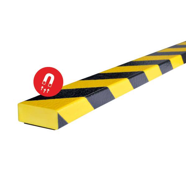 SHG Knuffi Flächenschutz Typ D, gelb/schwarz, 100,0 x 5,0 x 2,0 cm