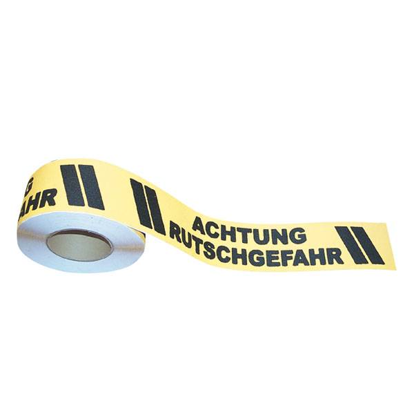 Antirutschbelag, Antirutsch-Bodenmarkierung-Rolle,Acht.Rutschgef.,gelb/schwarz,18,3m Rolle,B 7,50cm