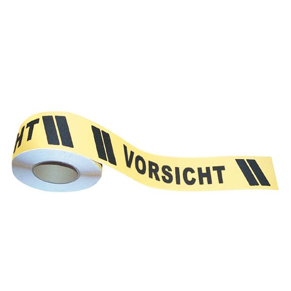 Antirutschbelag, Antirutsch-Bodenmarkierung-Rolle,Vorsicht,gelb/schwarz,18,3 m a. Rolle,B 7,50 cm