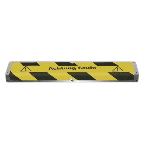 Antirutschbelag, Aluminium-Antirutsch-Bodenmark.-Kantenprofil,gelb/schwarz, 63,50x12,00x4,50 cm