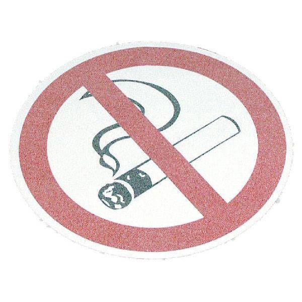 Antirutschbelag Bodenmarkierung AR 2, Ronden,Verbote, Durchm. 40 cm, Symbol: Rauchen verboten